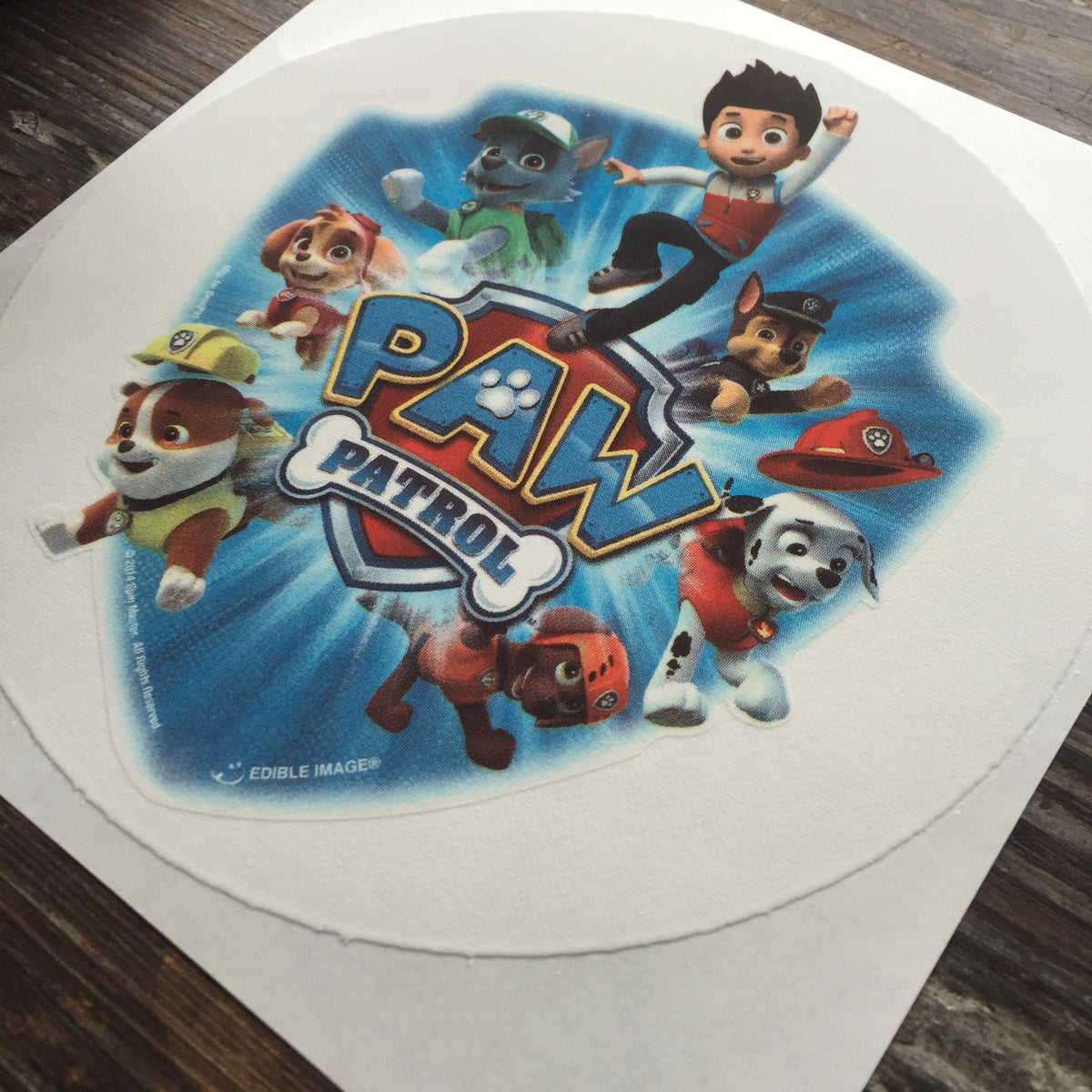 Paw Patrol Birthday Round Stickers Printed 1 Sheet Cup Cake Toppers Fa –  Virginia Design Shop