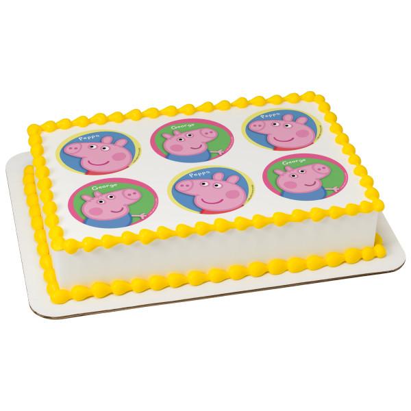 Peppa Pig Pig edible cake topper new birthday party decoration gift new  picture