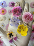 35 Individual Edible Flowers Leaves YOU CUT OUT on Edible Wafer Paper Per Sheet