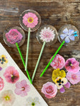 35 Individual Edible Flowers Leaves YOU CUT OUT on Edible Wafer Paper Per Sheet