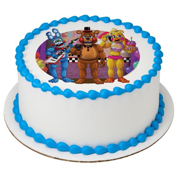 Five Nights at Freddys Edible Cake Image Topper 1/4 Sheet Decoration  Birthday Party